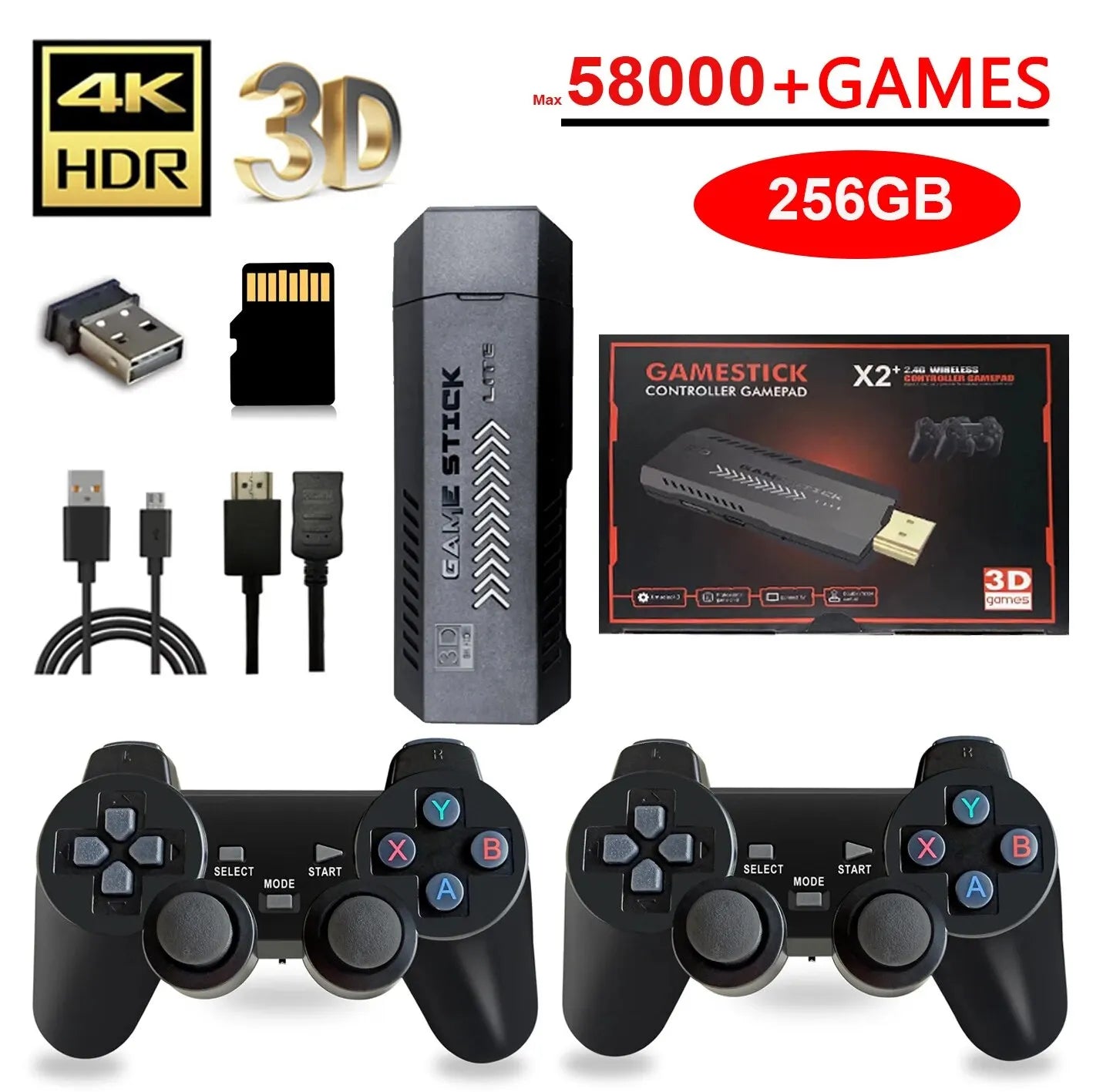 HD Retro Video Game Console + Wireless Controller